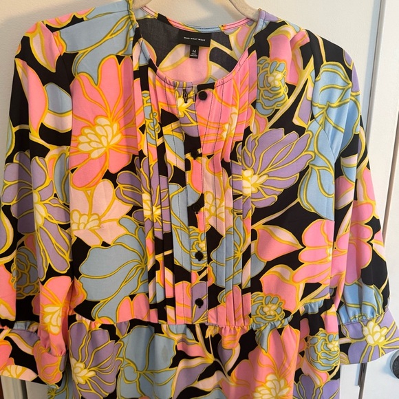 WEWOREWHAT floral pucci style flutter dress - Picture 2 of 5